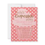 Cupcake Shaping Up Nicely invitations