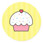 Cupcake Round Stickers