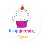 Cupcake Topper Stickers