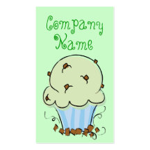 Cupcake Vertical Business Cards