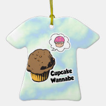 Cupcake Wannabe Muffin Christmas Tree Ornament