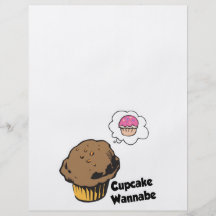 Cupcake Wannabe Muffin Custom Flyer