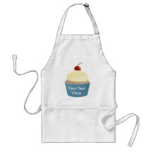 Cupcake-Yellow and Blue Apron