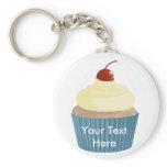 Cupcake-Yellow and Blue keychains