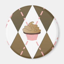 Cupcakes and Argyle Magnets