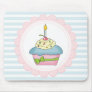 Cupcakes Blue Stripes with Pink