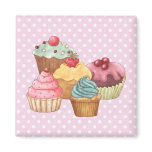 Cupcakes Cakes Pastry Magnet