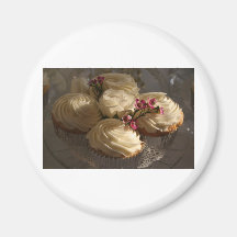 Cupcakes closeup magnet