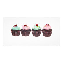 Cupcakes Custom Photo Card