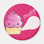 Cupcakes Fart Sprinkles Pink Refrigerator Magnets