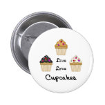 Cupcakes Live Love Buttons