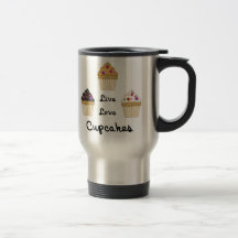 Cupcakes Live Love Coffee Mugs
