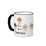 Cupcakes Live Love Mugs