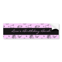 Cupcakes Outlines Bumper Sticker