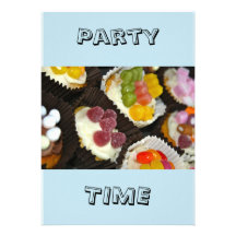 Cupcakes Party Time Invitation