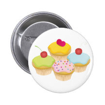 Cupcakes Pinback Button