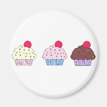 Cupcakes Refrigerator Magnet