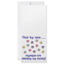 Cupcakes Stealing my Sanity Custom Rack Cards