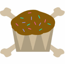 Cupcakes 'til Death photo-sculpture Pins