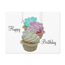 Cupcakes with Bling! Post Card