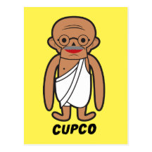 CUPCO GANDHI POSTCARD