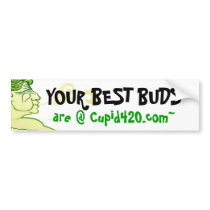 Cupid420~ "Best Buds" bumper sticker