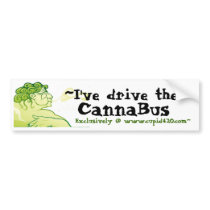 Cupid420 ~CannaBus Driver sticker Bumper Stickers