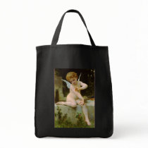 Cupid and butterfly by Bouguereau Bag