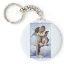 Cupid and Psyche as Babys Key Chain