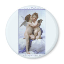 Cupid and Psyche as Babys Fridge Magnet