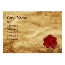Cupid and Psyche as Children MONOGRAM Parchment Business Card Templates
