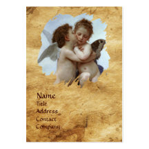 Cupid and Psyche as Children  Parchment Business Cards