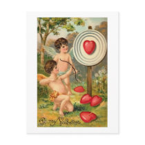 Cupid Bow and Arrow Heart Post Cards