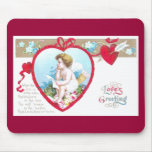 Cupid Composing Love Poetry mousepads