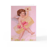 Cupid delivering Valentines treats Greeting Cards