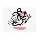 Cupid Dog Valentines Day Design Postcards