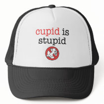 Cupid Is Stupid Anti-Valentine's Day Mesh Hat
