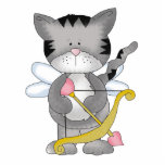 cupid kitty sweet valentine love photo sculptures