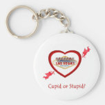 Cupid or Stupid? Las Vegas Valentine's Day Keychai Keychains