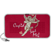 Cupid Sent Me - Valentine's Day Laptop Speakers