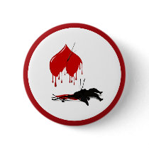 Cupid Shot Down (Anti-Valentine) Pins