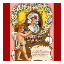 Cupid Vintage Valentine’s Day Announcements