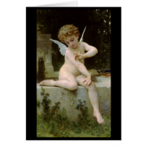 Cupid With a Butterfly by William Bouguereau Card
