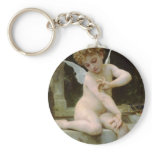 Cupid with a Butterfly Key Chains