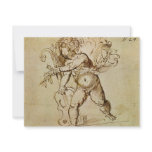 Cupid with a Violin by Domenico Campagnola Custom Announcements