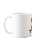 Cupid with heart mugs