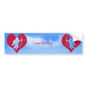 Cupid Within a Heart (Add Your Text) bumper stickers