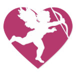 Cupid's Silhouette - Sticker
