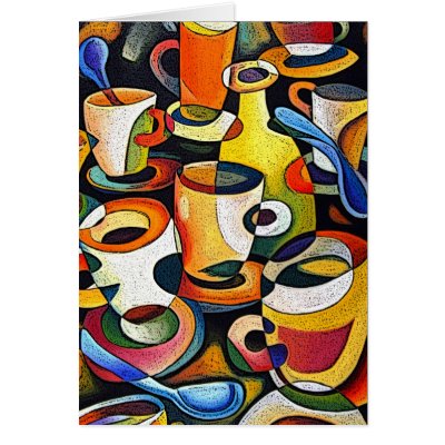 CUPS GREETING CARD by PaulHonatke