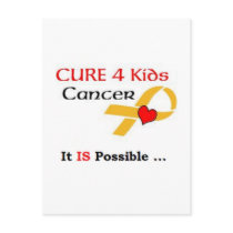 CURE 4 Kids Cancer - It IS Possible (GRP) Postcard